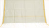 Cream Banarasi Dupatta Indian Art Silk Woven Zari Brocade Long Stole Scarves
