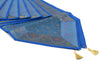 13 PC Blue Table Runner Dining Decor Banarasi Silk Brocade Paisley Gift Cloth