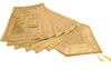 13 PC Table Runner Dining Decor Indian Banarasi Silk Brocade Paisley Brown Cloth