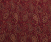 48 Sq  Dining Table Top Cover Indian Banarasi Silk Woven Paisley Cloth Maroon